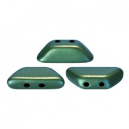 Les perles par Puca® Tinos kralen Metallic mat green turquoise 23980/94104